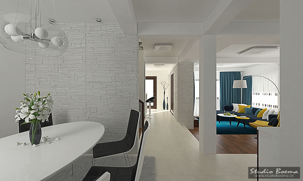 Amenajare interioara vila Dobroesti(parter)