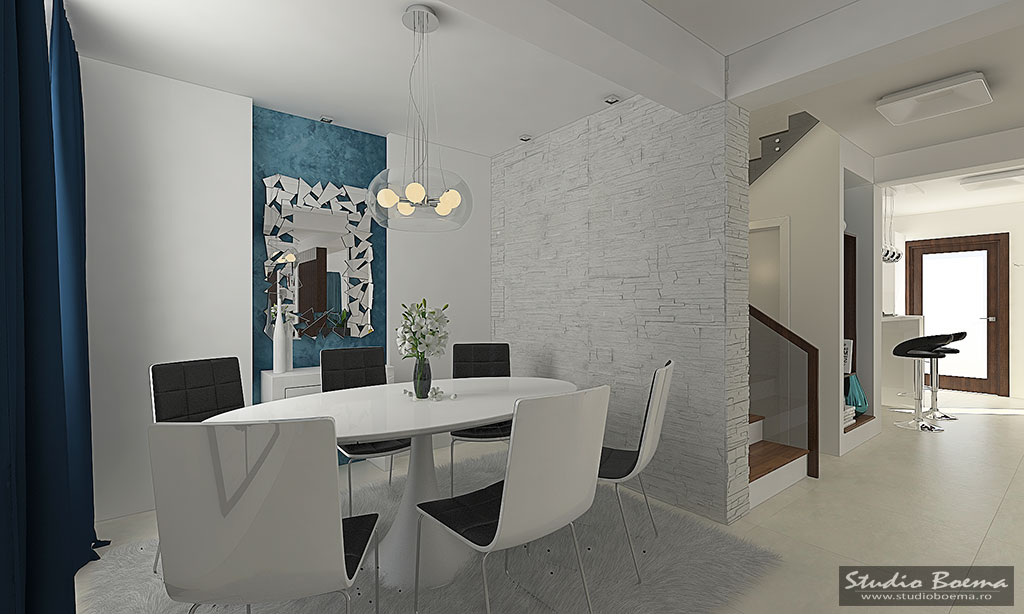 Amenajare interioara vila Dobroesti(parter)